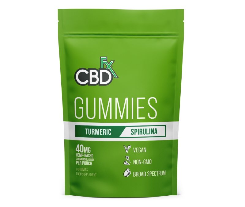 CBDfx Gummies – Turmeric & Spirulina (200mg – 8pc)