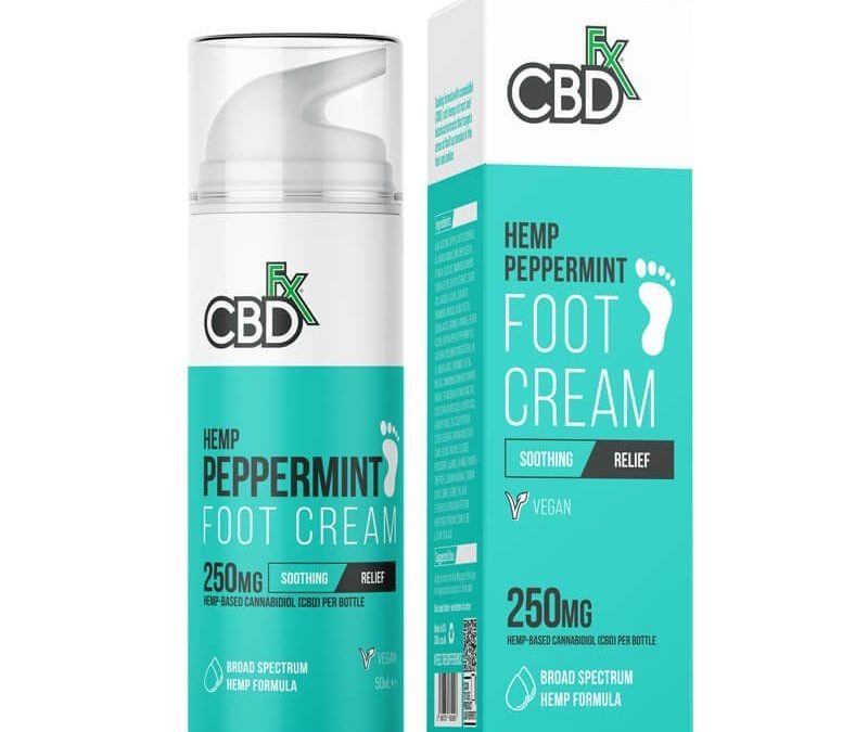 CBDfx Peppermint Foot Cream 250mg 50ml