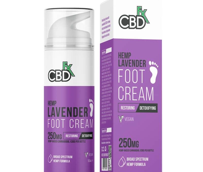 CBDfx Lavender Foot Cream 250mg 50ml