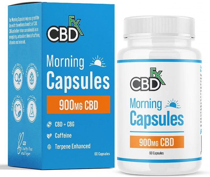 CBDfx Morning Capsules (Jar of 60)