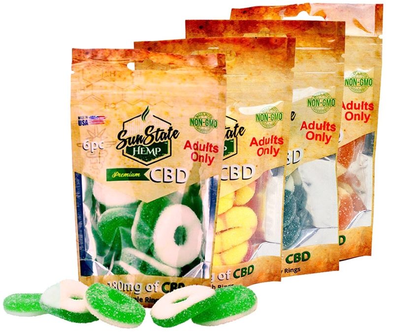 SunState CBD Gummies 180mg (6 Pieces)