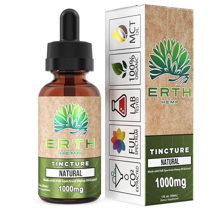 ERTH Full Spectrum CBD Tincture 1000mg (30ml)
